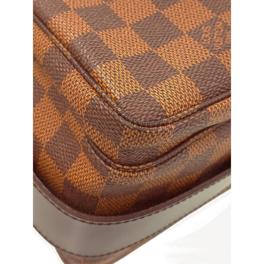 Louis Vuitton Damier Ebene Brown Naviglio Shoulder Bag - Picture 4 of 8